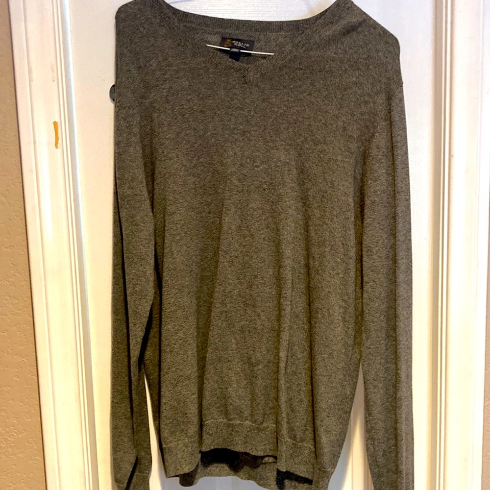 Grey Wallen & bros Vneck Fleece